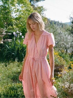 Christy Dawn raspberry vine Cotton Dress